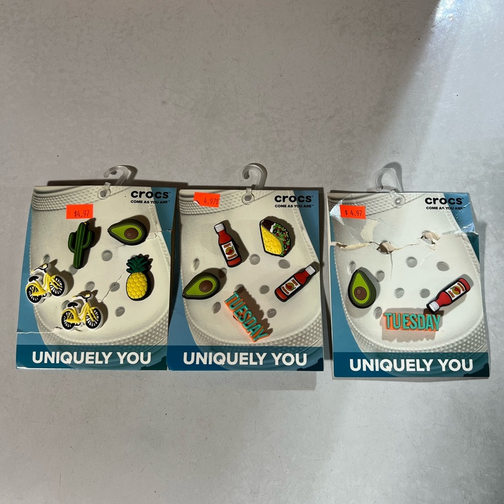 Crocs Jibbitz Charms Set - Fun Multicolor Designs